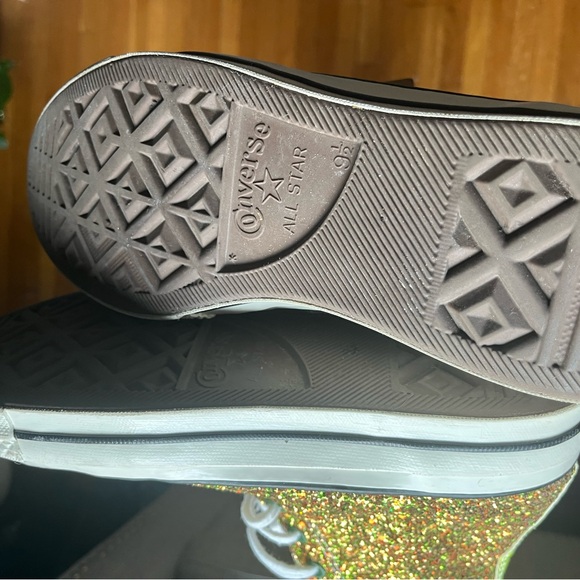 CONVERSE X JW Anderson Glitter Shoes. Men’s 9.5/women’s 11.5. - Picture 8 of 12